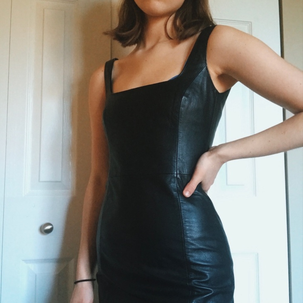 Ralph Lauren 100% Leather Dress